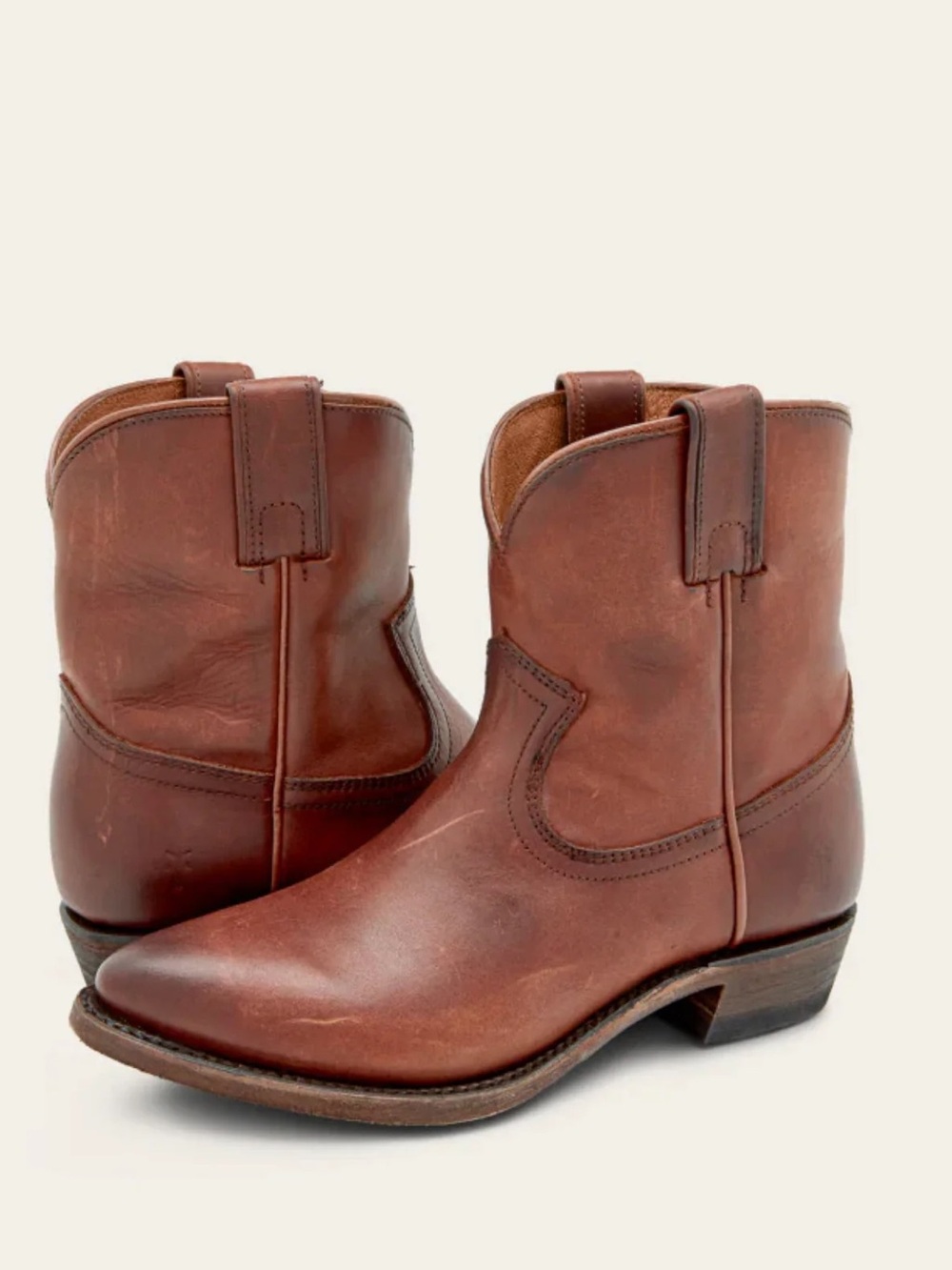 Frye Billy Short Boot in Cognac